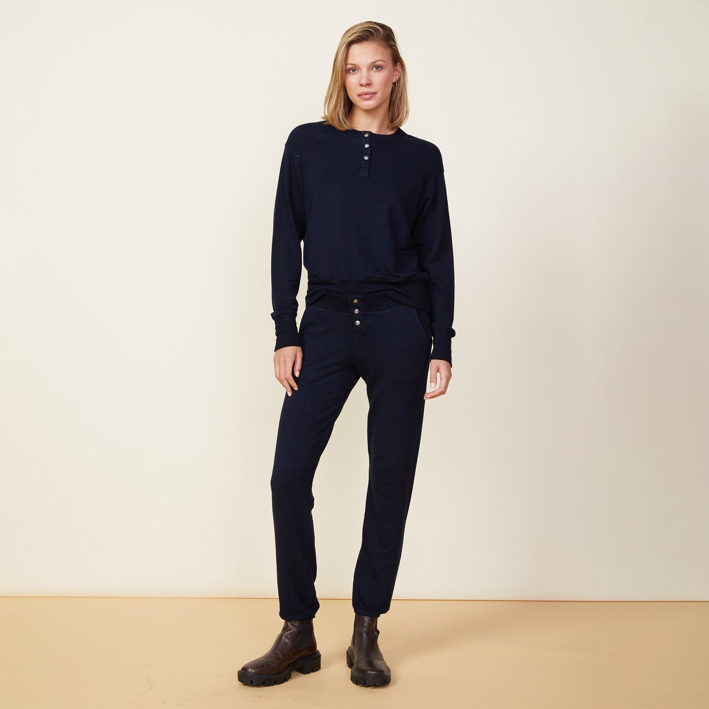 Supersoft Henley Sweatshirt