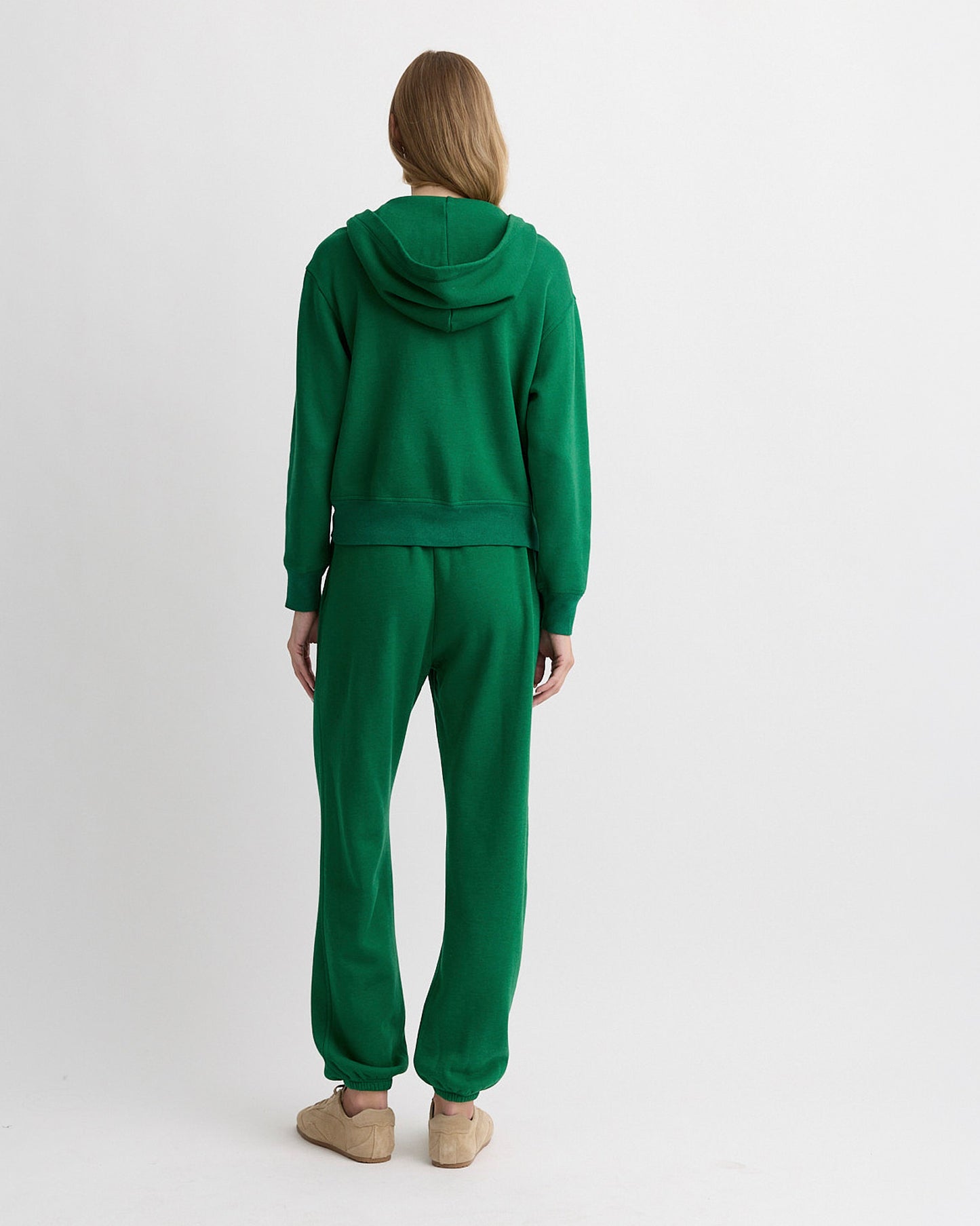 Teddy Fleece Relaxed Zip Up Hoody