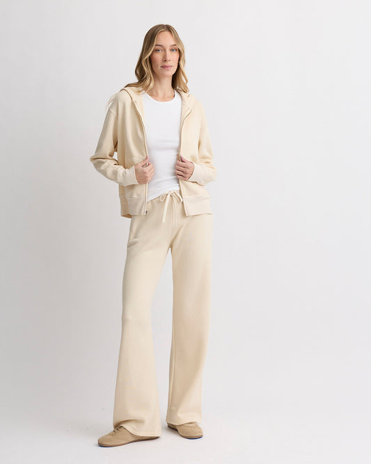 Teddy Fleece Relaxed Zip Up Hoody