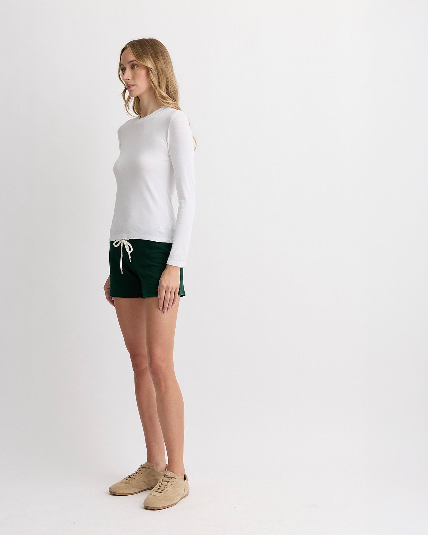 Supimafine Rib Long Sleeve Crew