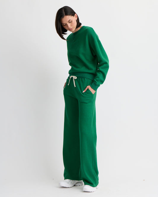 Teddy Fleece Straight Leg Sweatpant