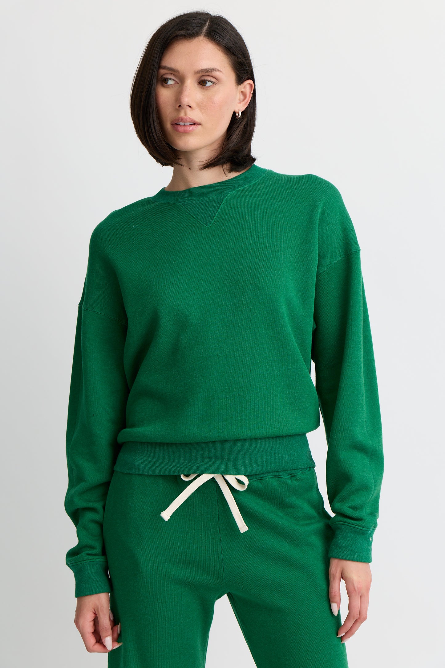Teddy Fleece Crew Neck Sweatshirt