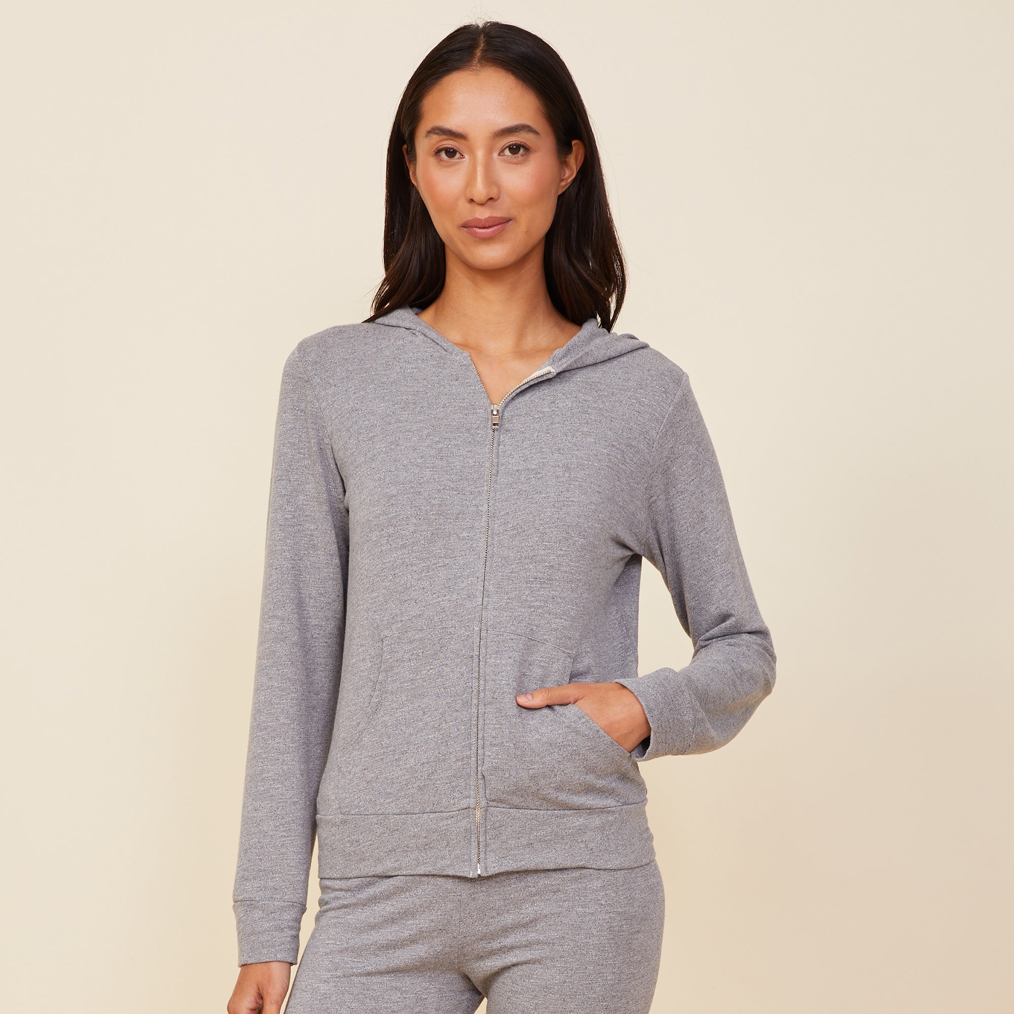 Sweat à capuche avec poche kangourou pour femme - Sweat à capuche avec poche kangourou - Pull en polaire pelucheuse à manches longues pour femme Sweat à capuche avec poche kangourou pour femme - Sweat à capuche avec poche kangourou - Pull en polaire pelucheuse à manches longues pour femme