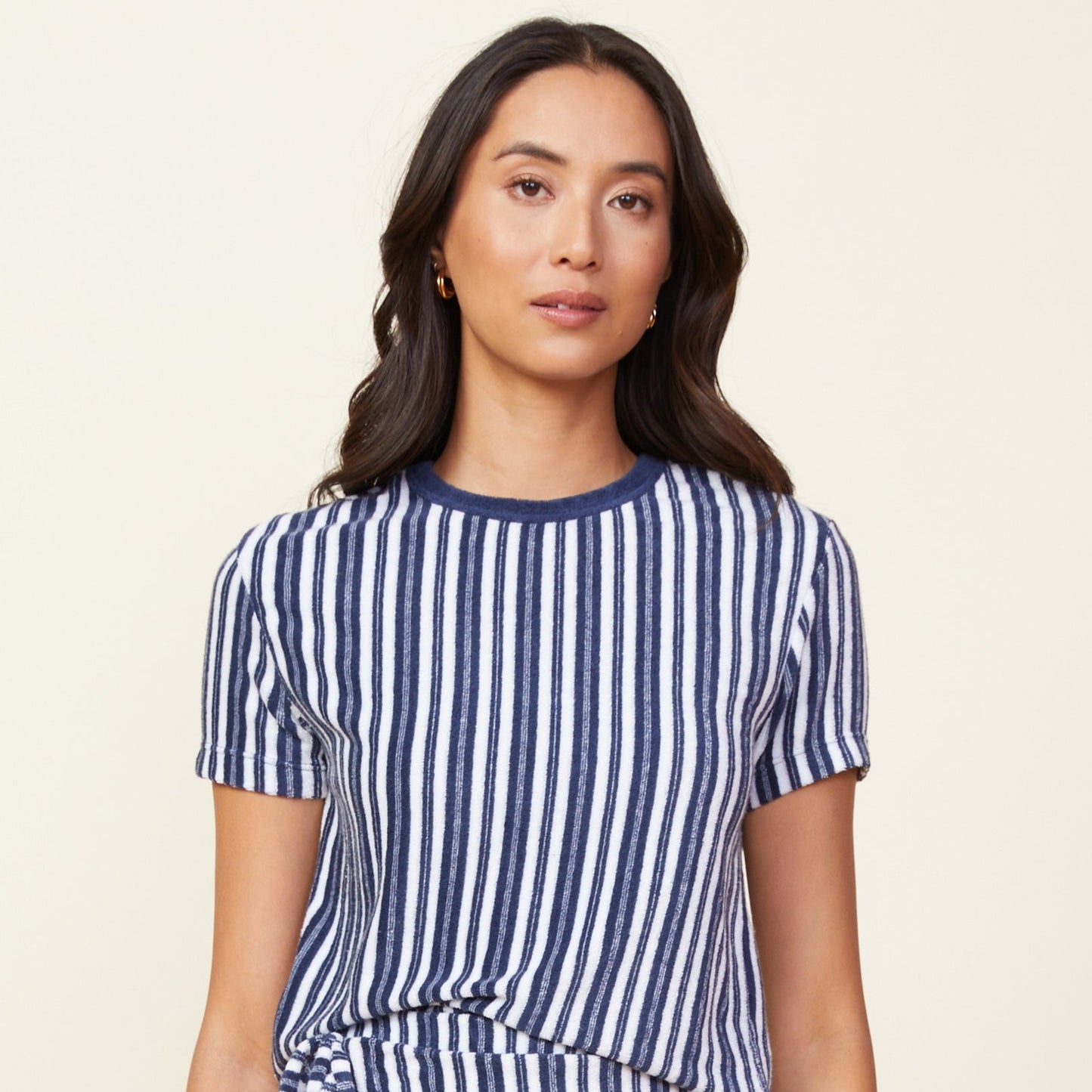 Stripe Terry Cloth 50's Tee