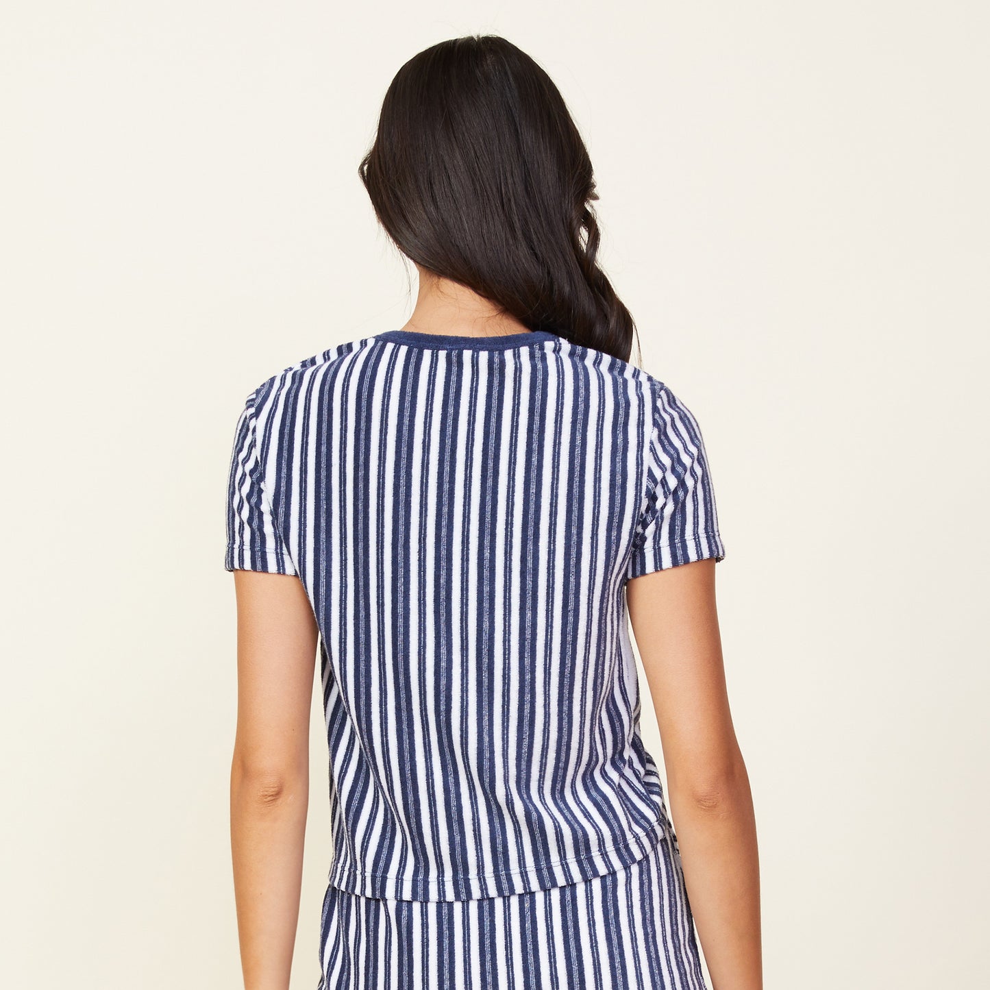Stripe Terry Cloth 50's Tee
