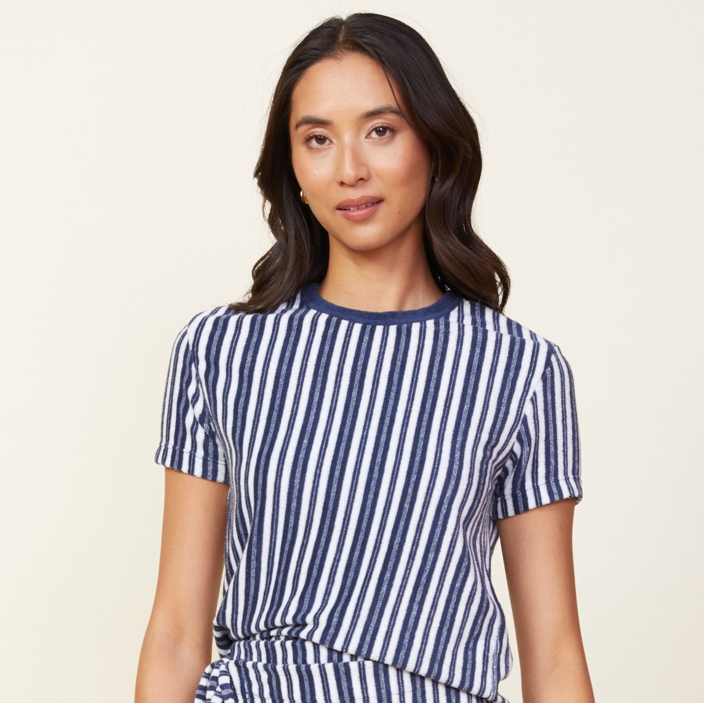 Stripe Terry Cloth 50's Tee