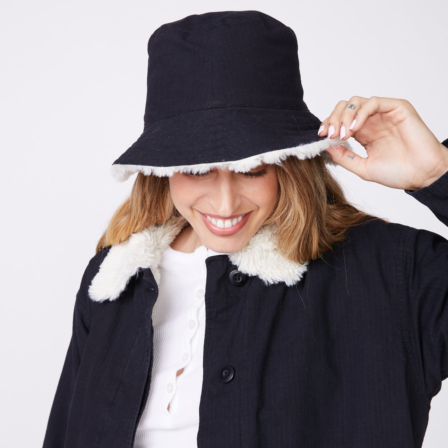 Reversible Sherpa Bucket Hat