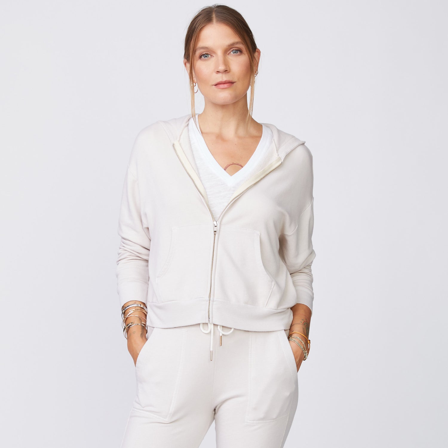 color group - SUPERSOFT FLEECE GIRLFRIEND ZIP UP HOODY - HJ0223