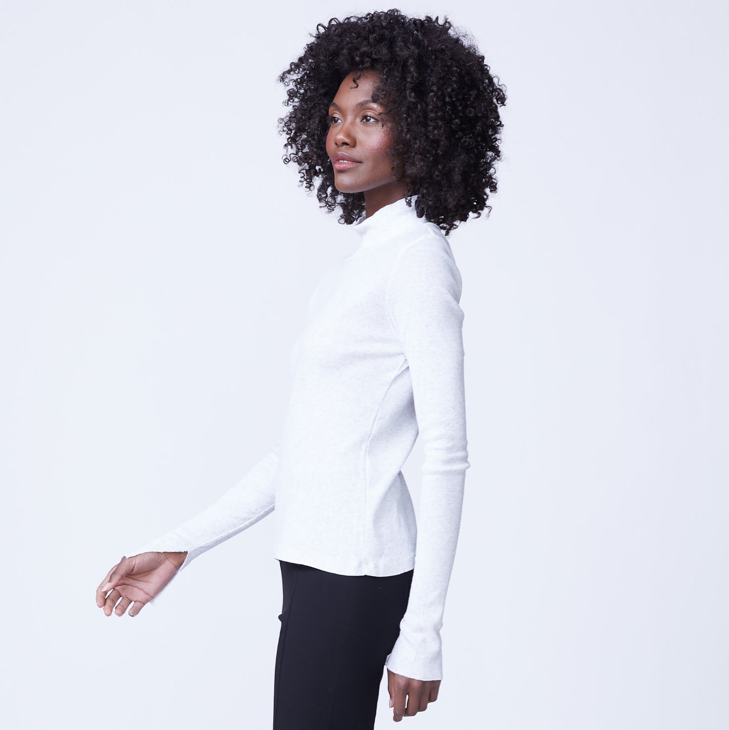 Heather Rib Turtleneck