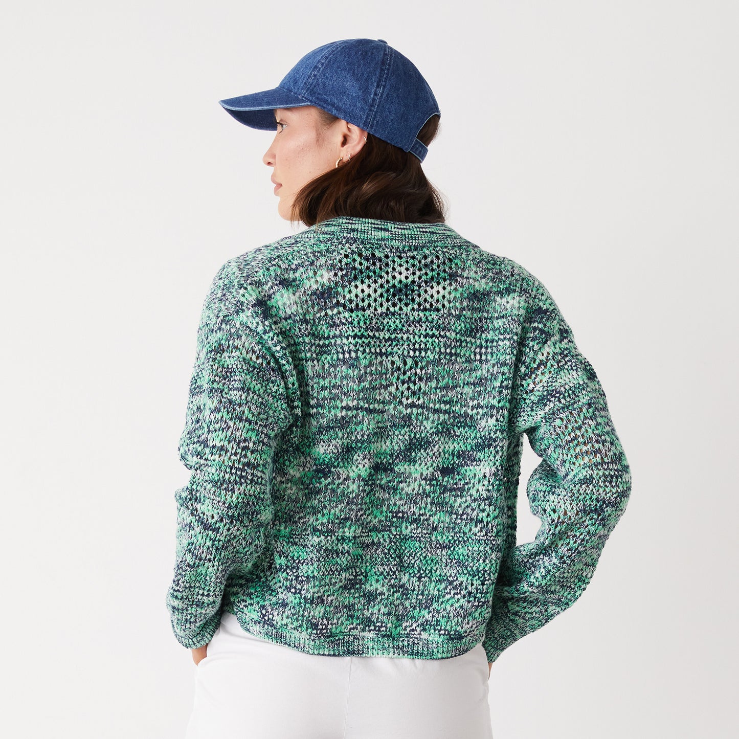 Space-dye Crochet Cardigan