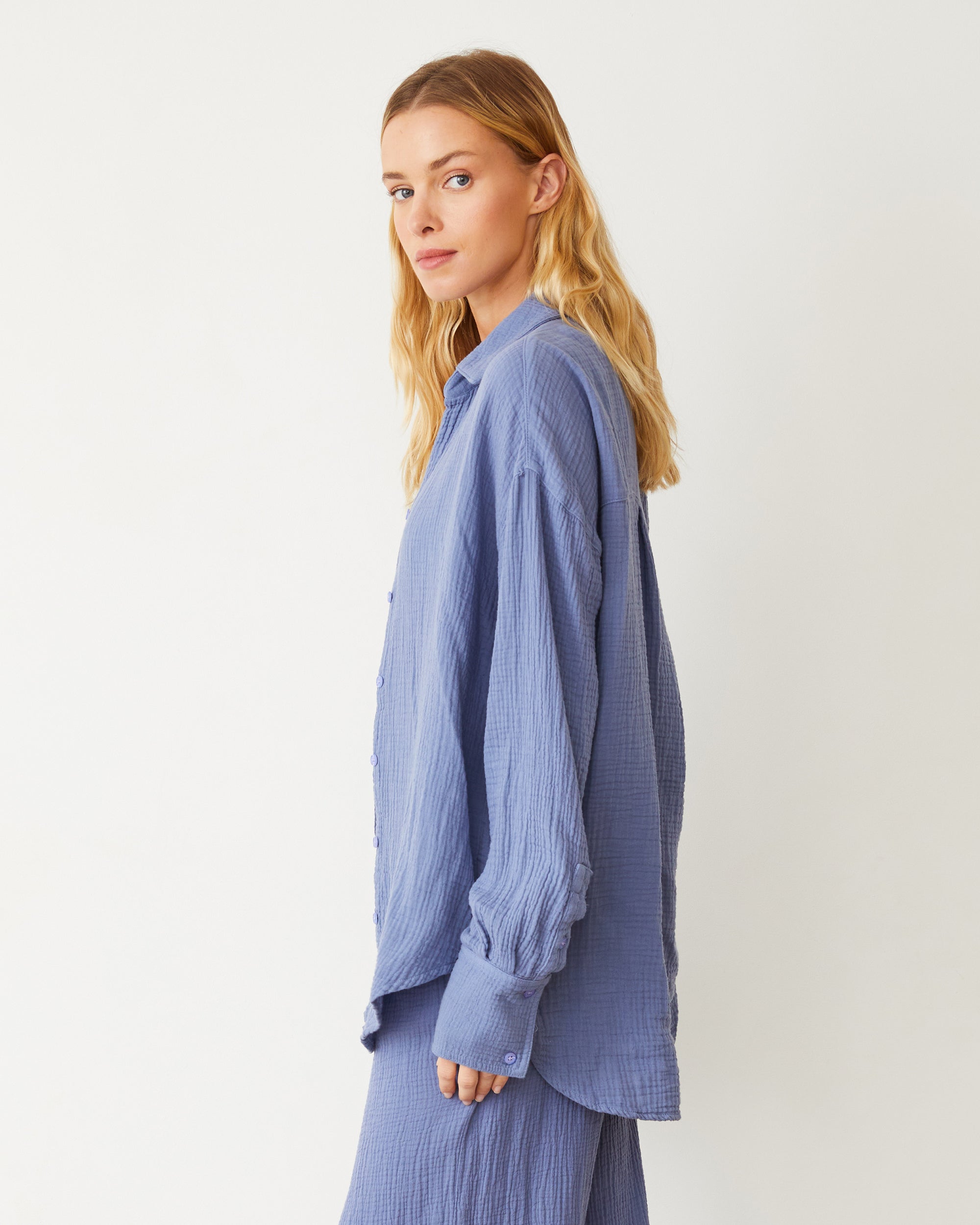 トップス STOF Summer Moes Shirt Gawn Cotton Gauze Shirt – MONROW