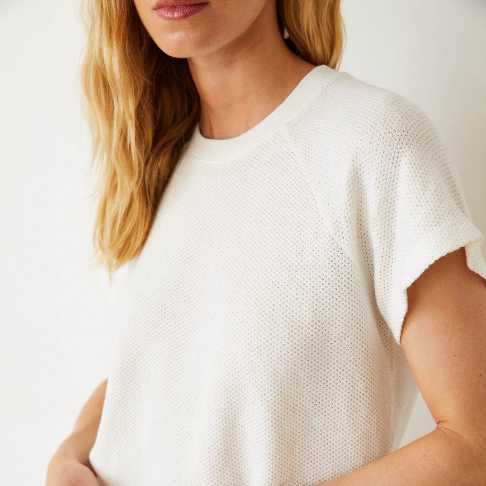 raglan half sleeve knit | OHOTORO