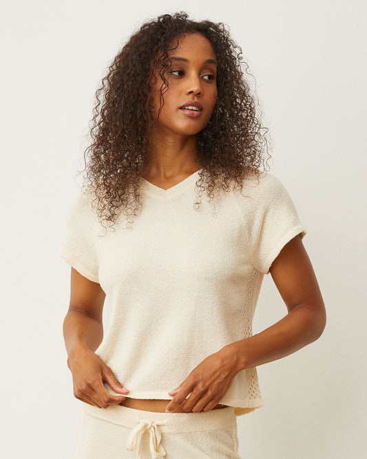 Boucle Knit V-neck