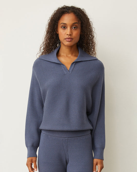 Softknit Rib Collared Sweater