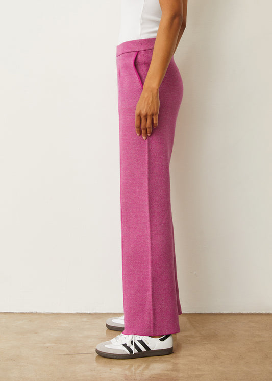 Soft Knit Two Tone Trouser