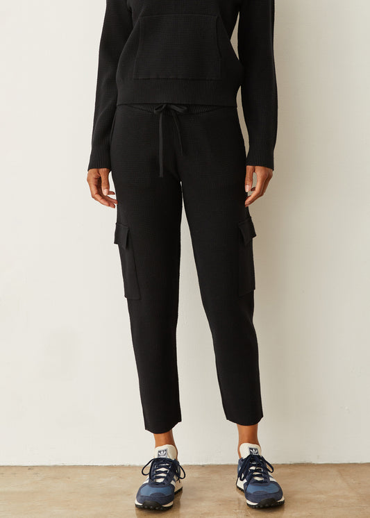 Soft Knit Waffle Cargo Jogger