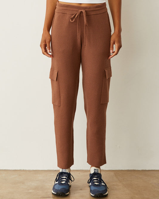 Soft Knit Waffle Cargo Jogger
