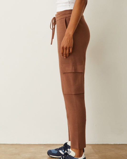 Soft Knit Waffle Cargo Jogger