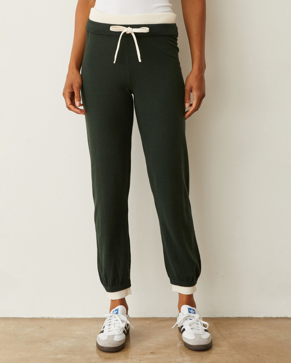 MONROW Womens Beige Pocketed Tapered-leg Elastic Cuff Joggers Pants