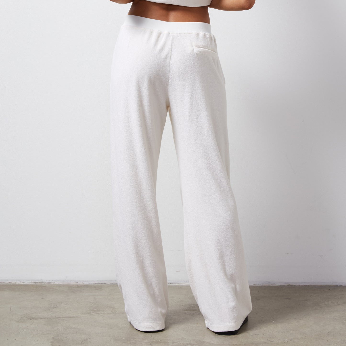 Terry Cloth Pleated Pant