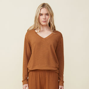 Supersoft Long Sleeve V Neck