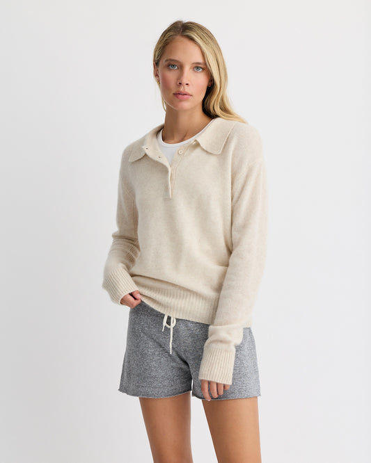 Cashmere Polo Sweater