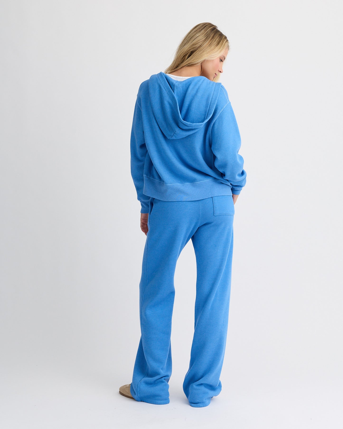 Teddy Fleece Relaxed Zip Up Hoody