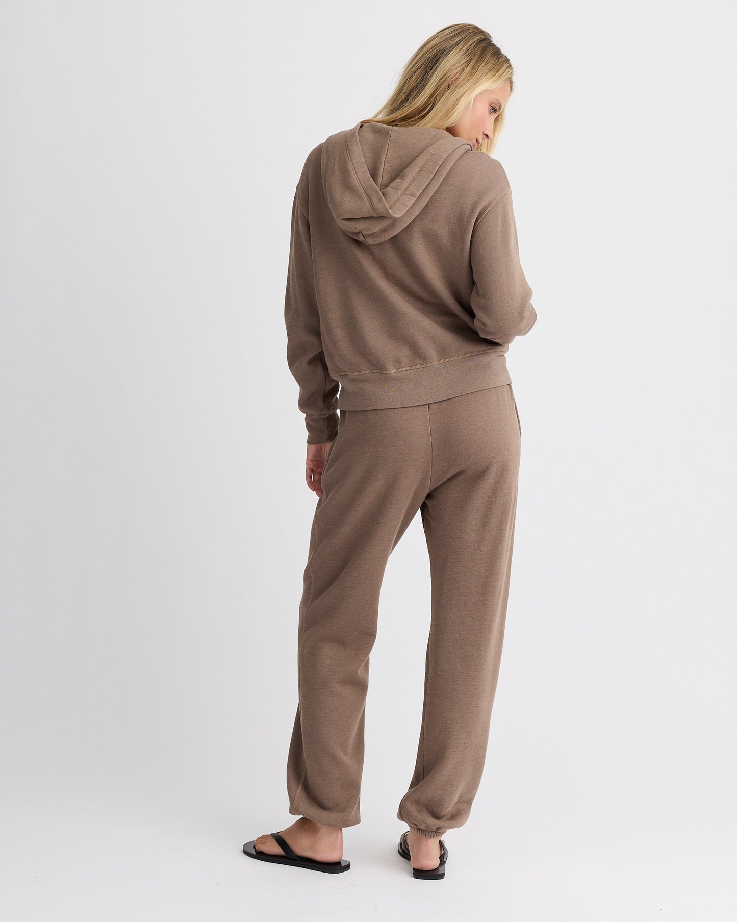 Teddy Fleece Relaxed Zip Up Hoody