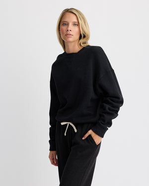 Teddy Fleece Crew Neck Sweatshirt