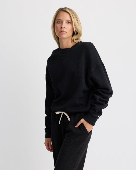 Teddy Fleece Crew Neck Sweatshirt