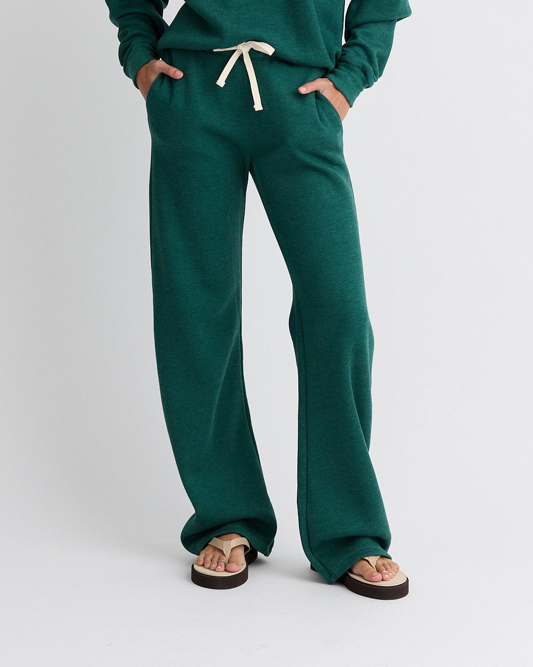 Teddy Fleece Straight Leg Sweatpant