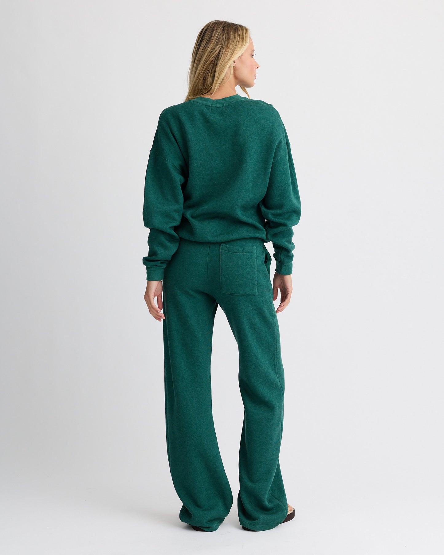 Teddy Fleece Straight Leg Sweatpant