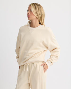 Teddy Fleece Crew Neck Sweatshirt