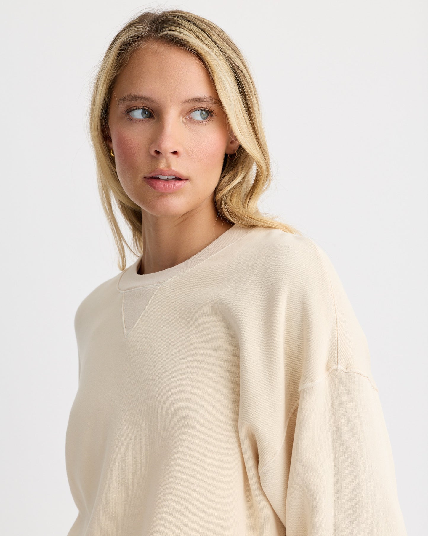 Teddy Fleece Crew Neck Sweatshirt