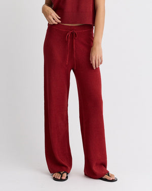 Boucle Knit Relaxed Pant