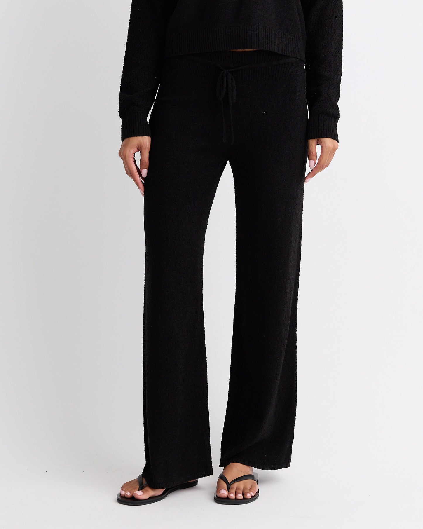 Boucle Knit Relaxed Pant