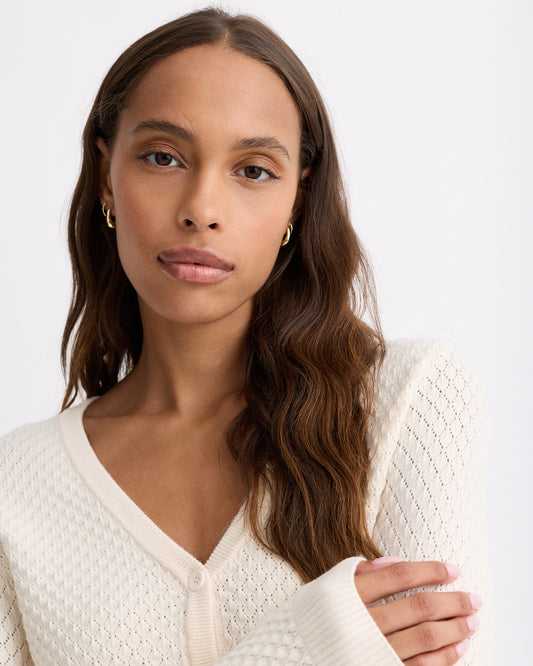 Soft Knit French Waffle Cardigan