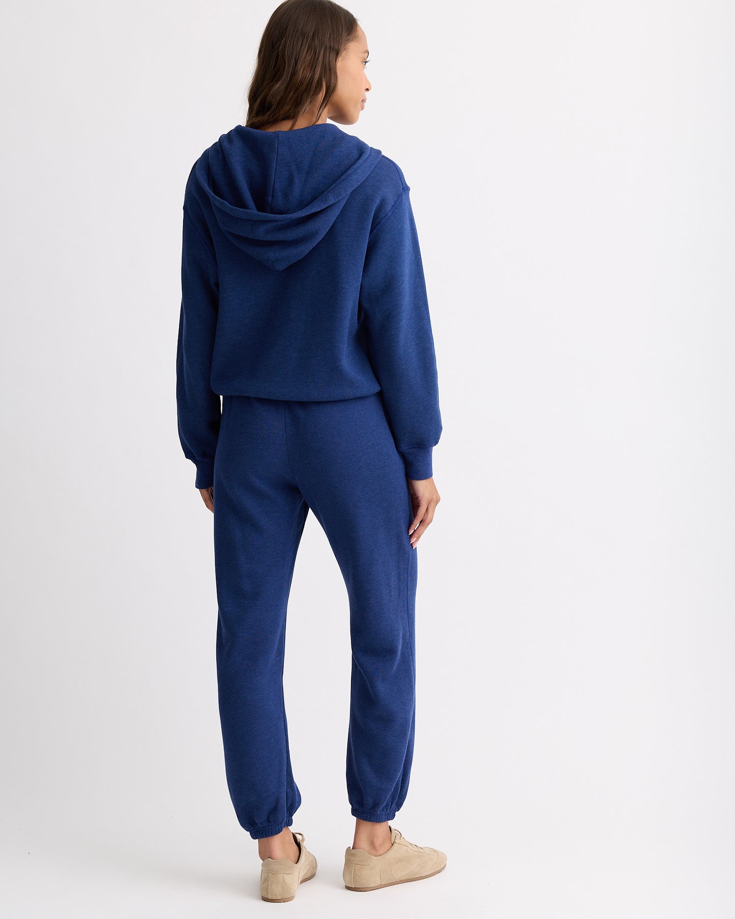 Teddy Fleece Relaxed Zip Up Hoody