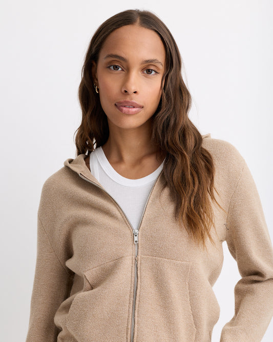 Soft Knit Zip Up Hoody