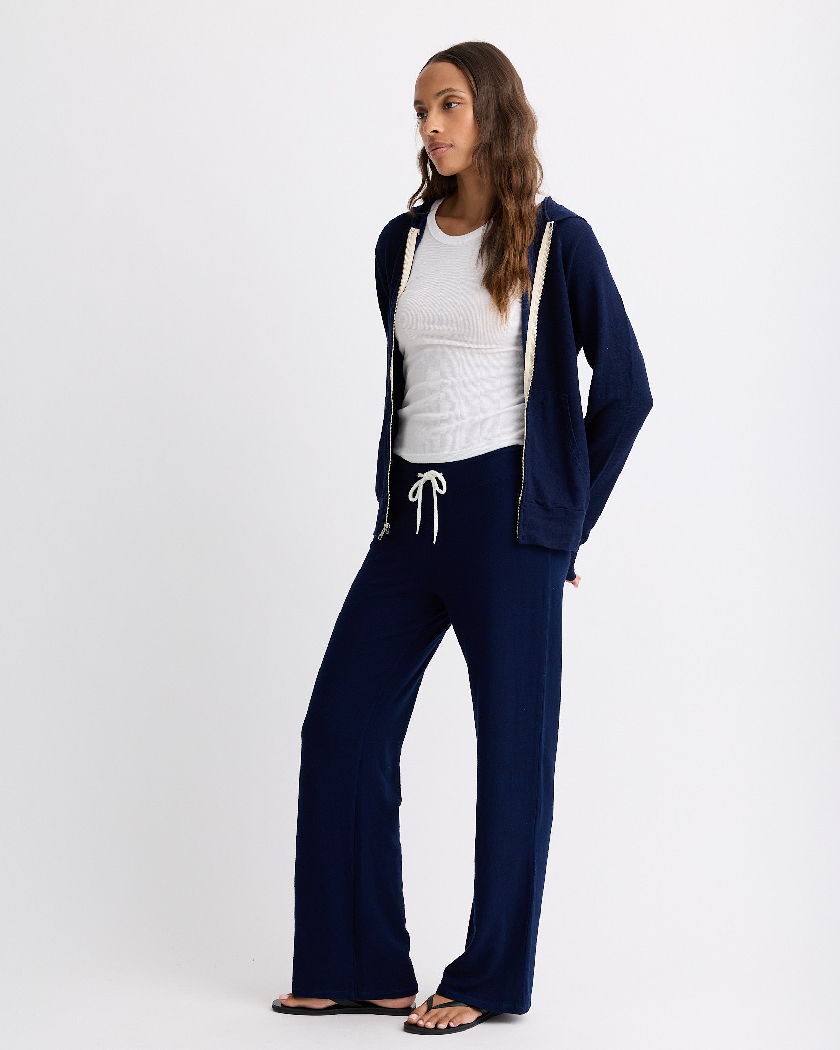 Supersoft Zip Up Hoody - Navy Color – MONROW