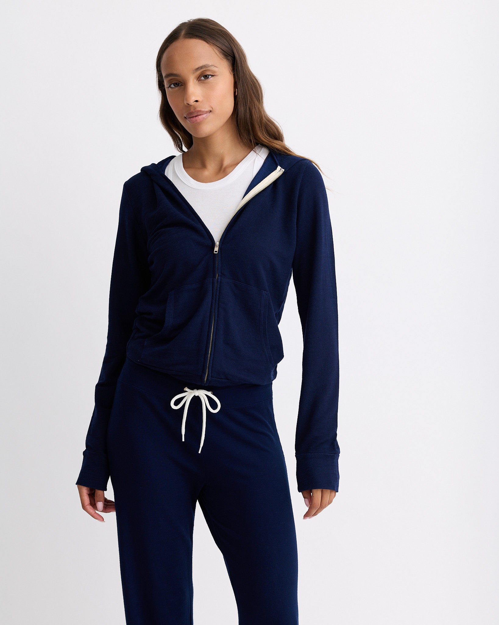 Supersoft Zip Up Hoody - Navy Color – MONROW