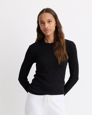 Supimaluxe Rib Long Sleeve Crew