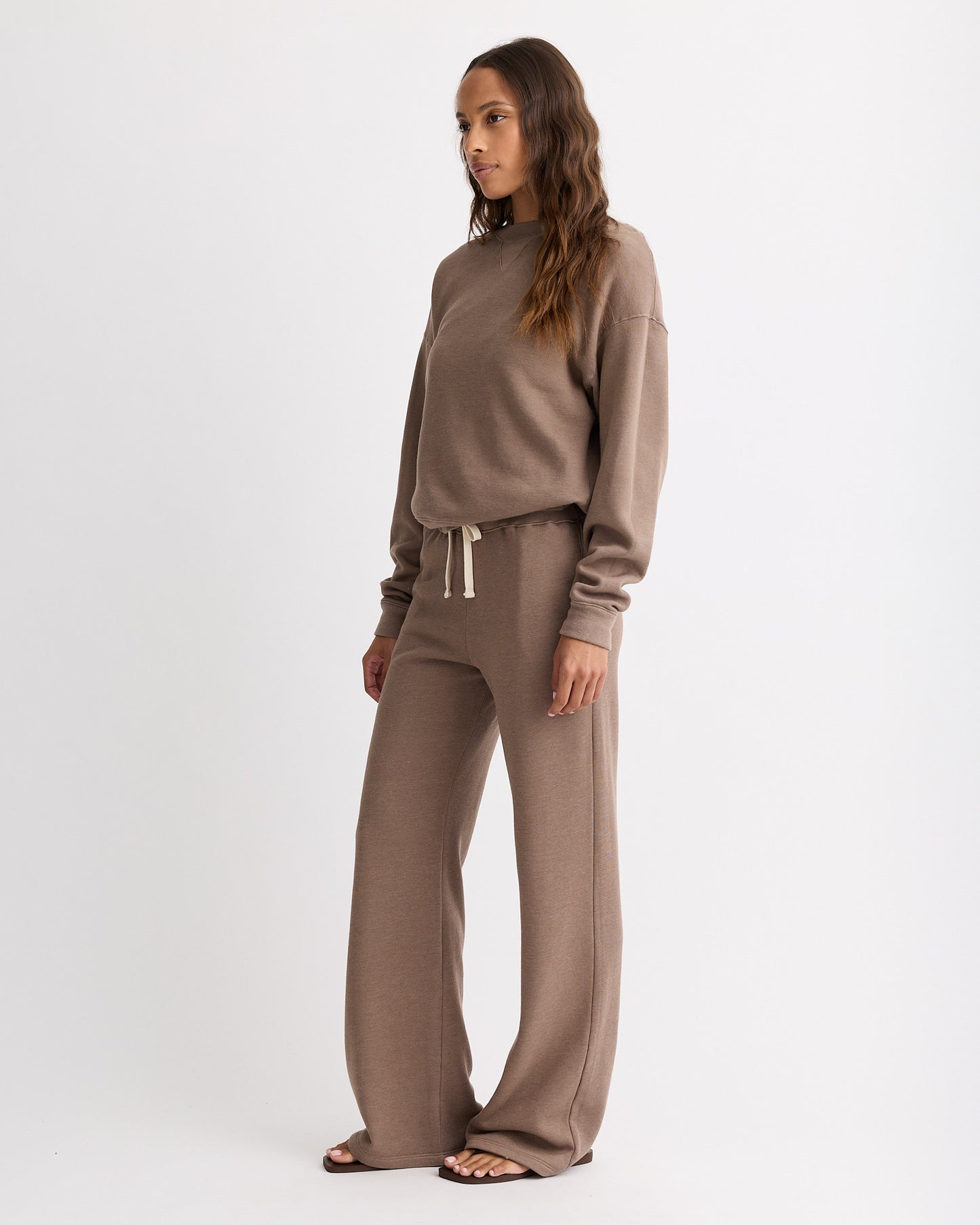 Teddy Fleece Crew Neck Sweatshirt