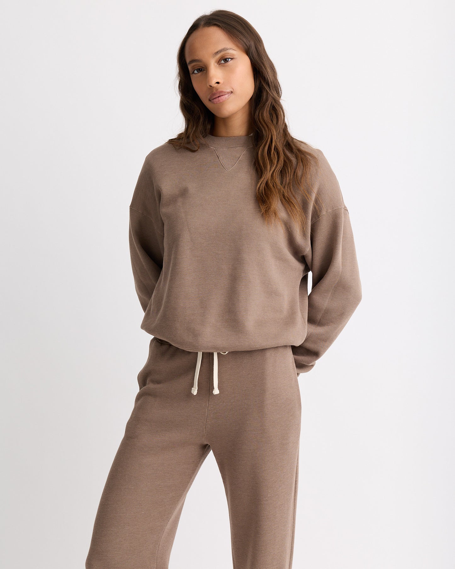 Teddy Fleece Crew Neck Sweatshirt
