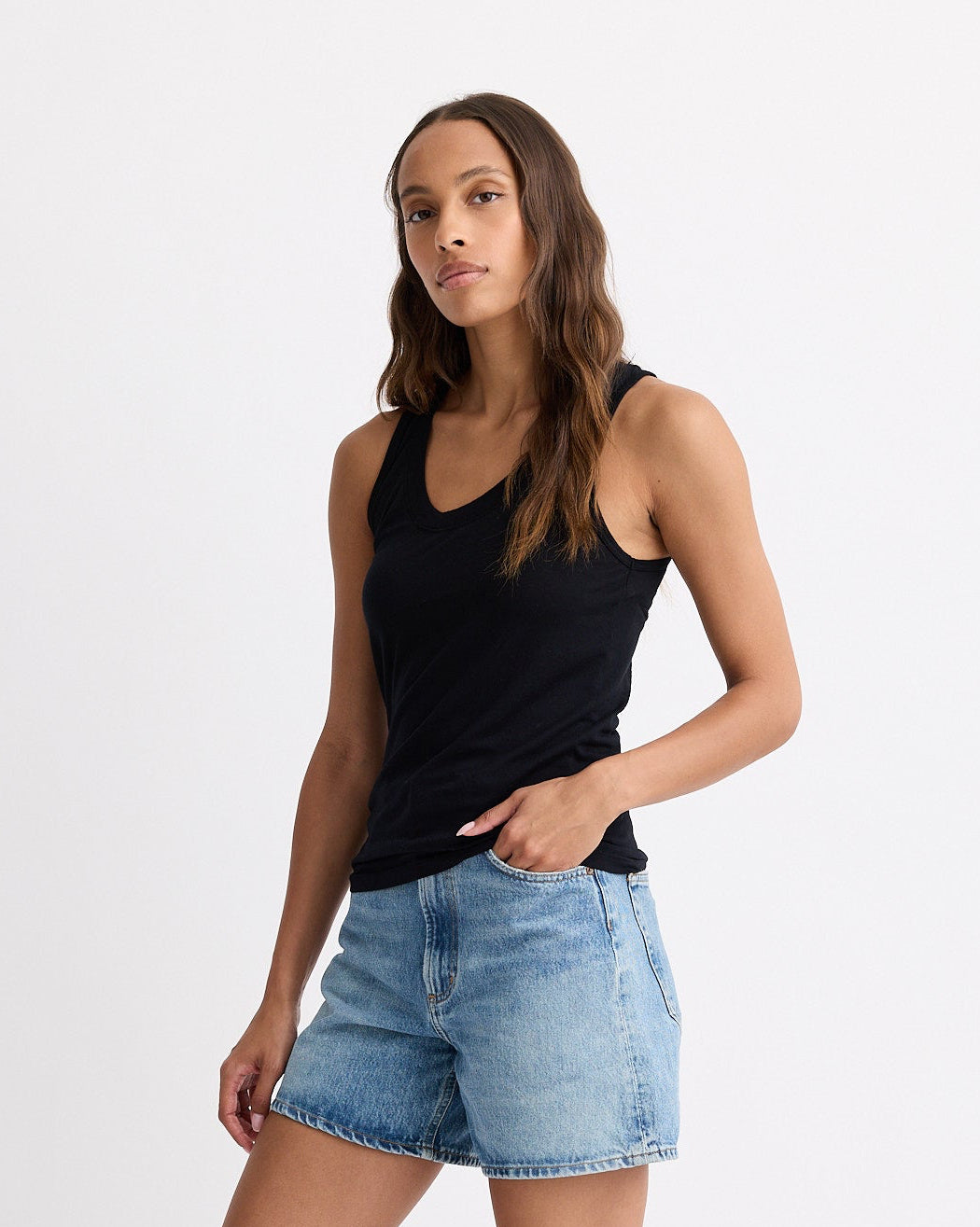 Cotton Modal Narrow Tank
