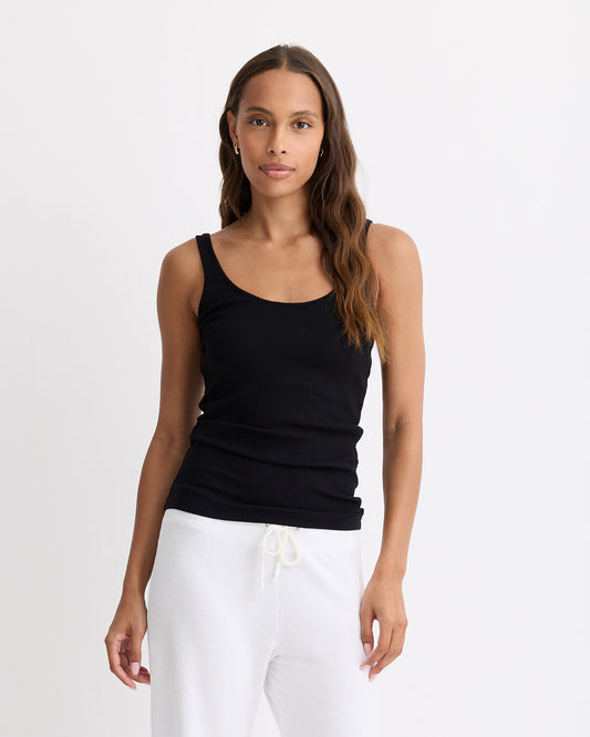 Supimafine Rib Scoop Neck Tank