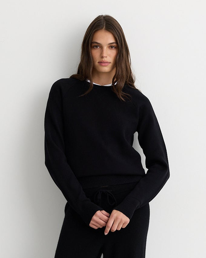 Soft Knit Raglan Sweater