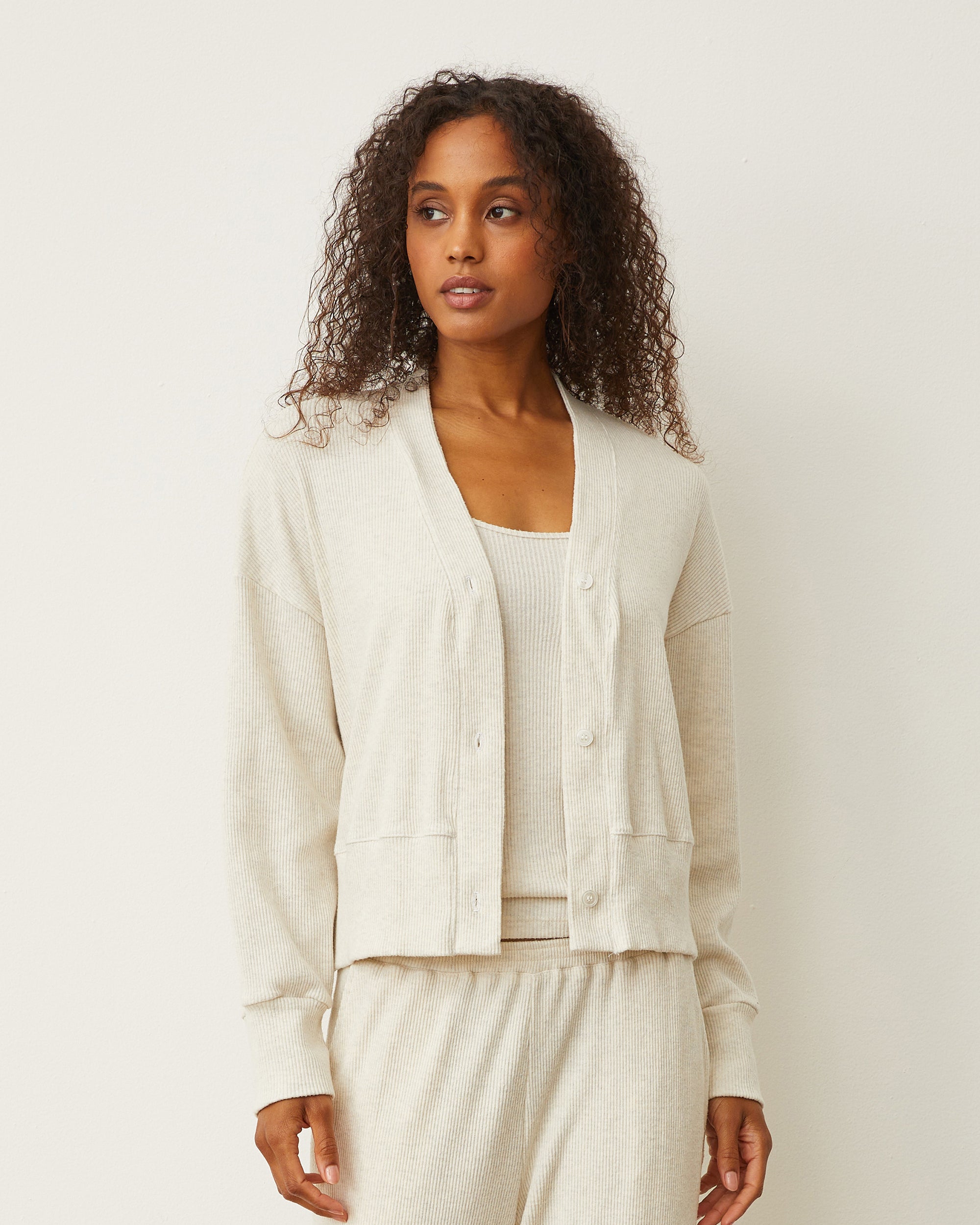 Brushed Rib Cardigan – MONROW