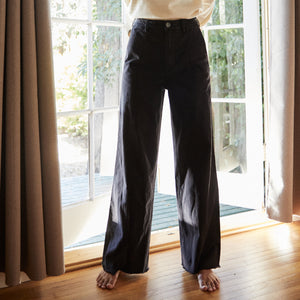 Wide Leg Seamed Pants