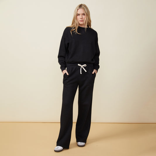 Teddy Fleece Straight Leg Sweat